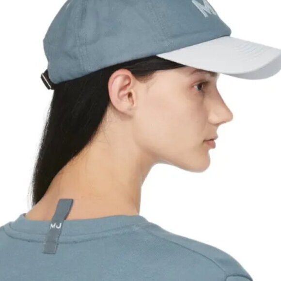 NWT! NEW! Marc Jacobs UNISEX MJ Logo Cap -Blue